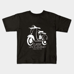 Vespa Scooter Vintage Kids T-Shirt